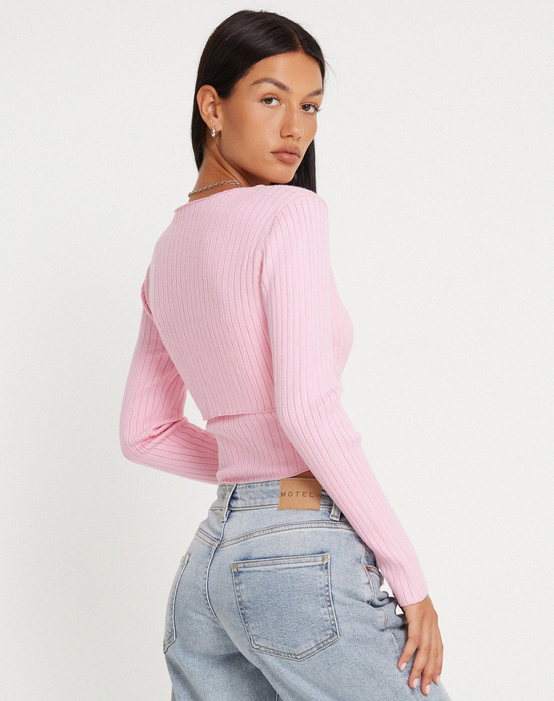 image de Sabai Button Up Cardi in Pink
