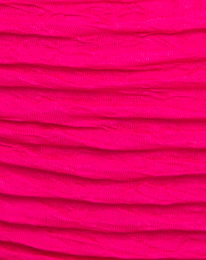 Image de Shaca Bikini Bottom in 80s Crinkle Pink Highlighter