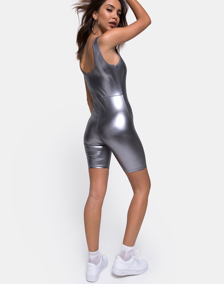 Image de Sadie Unitard en argent métallisé
