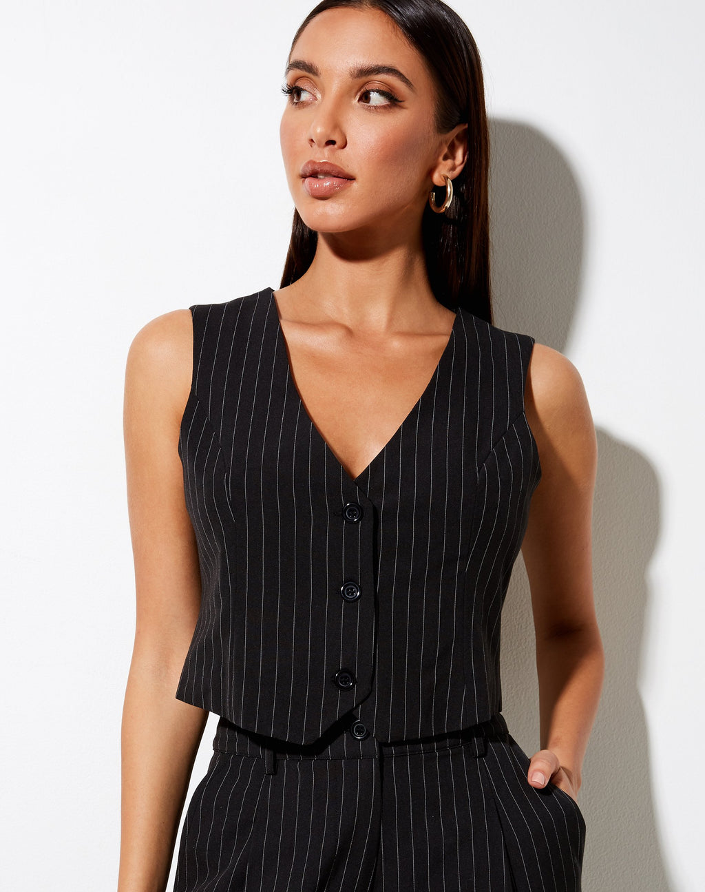 Gilet Safar à rayures noires