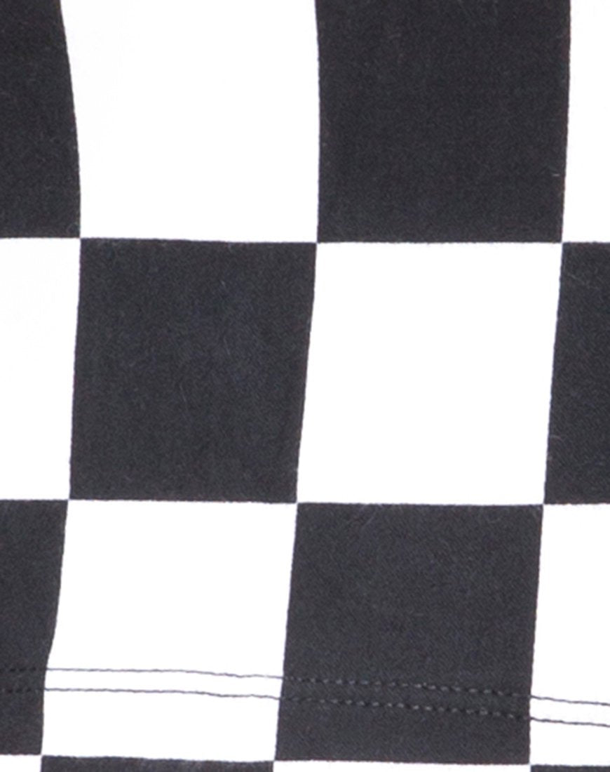 Image de Villy Crop Top in Checker Board Medium B/W
