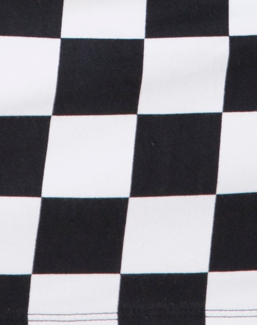 Image of Saffy Bodycon Skirt in Checker Board Medium