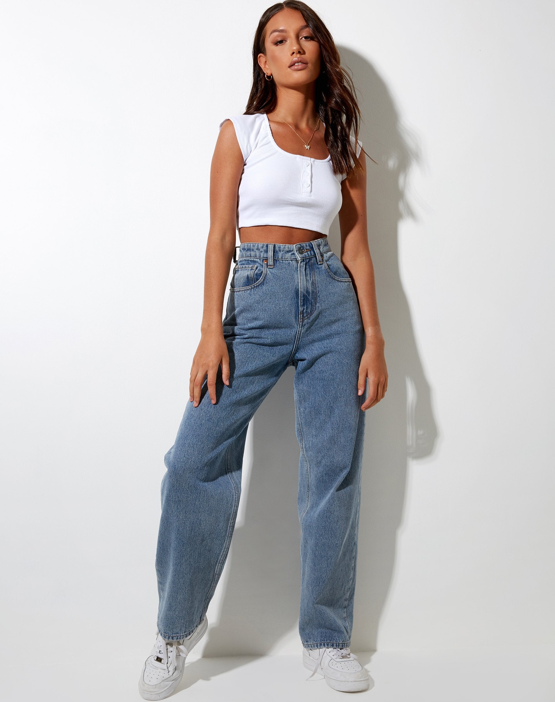 Image de Safiya Crop Top in White