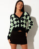 Image de Saidi Cardi en noir diamant et vert