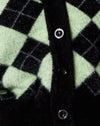 Diamant noir et vert