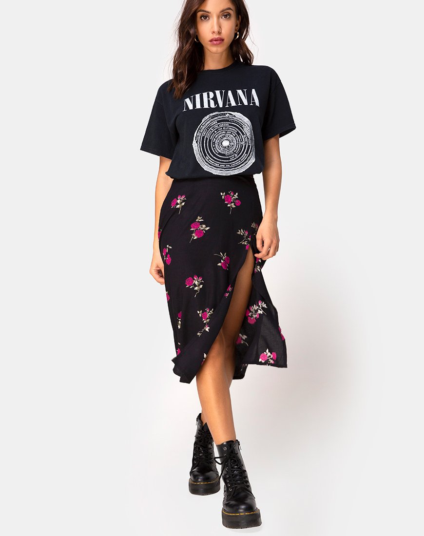 Jupe Saika, rose grunge