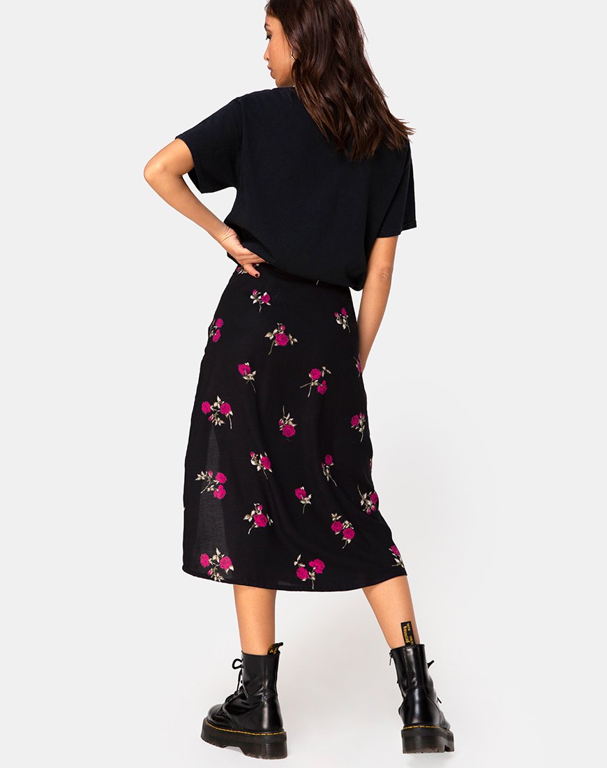Image de la jupe Saika en rose grunge