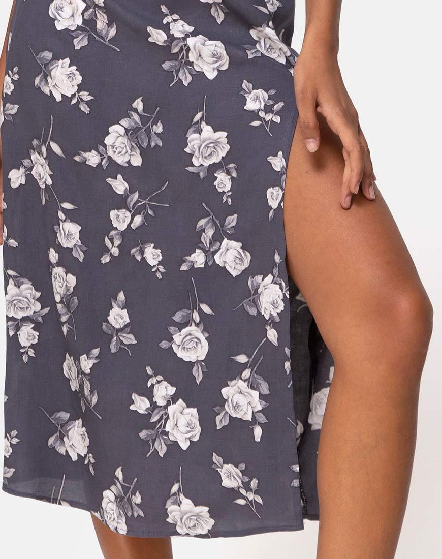Image de la jupe Saika en blanc rose gris