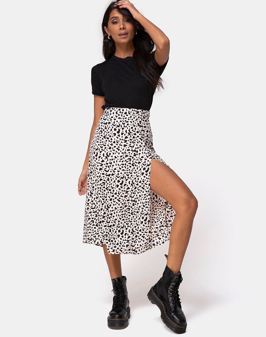 Jupe midi Saika, coloris Wild Thing