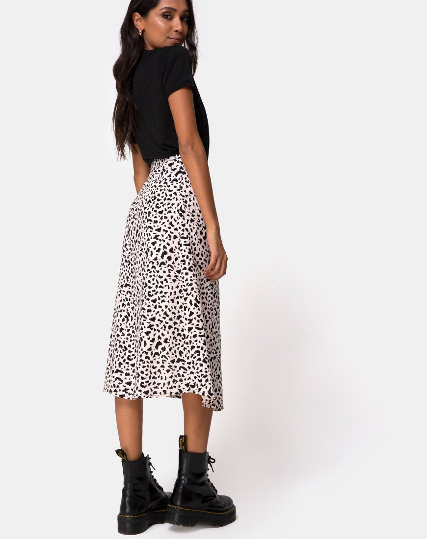 Jupe midi Saika, coloris Wild Thing