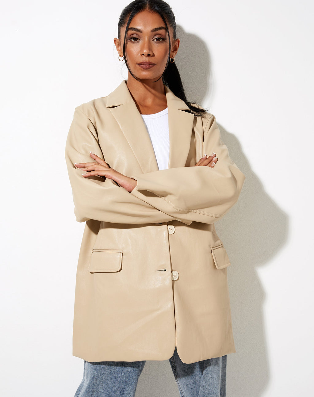 Blazer Saken en Buttermilk