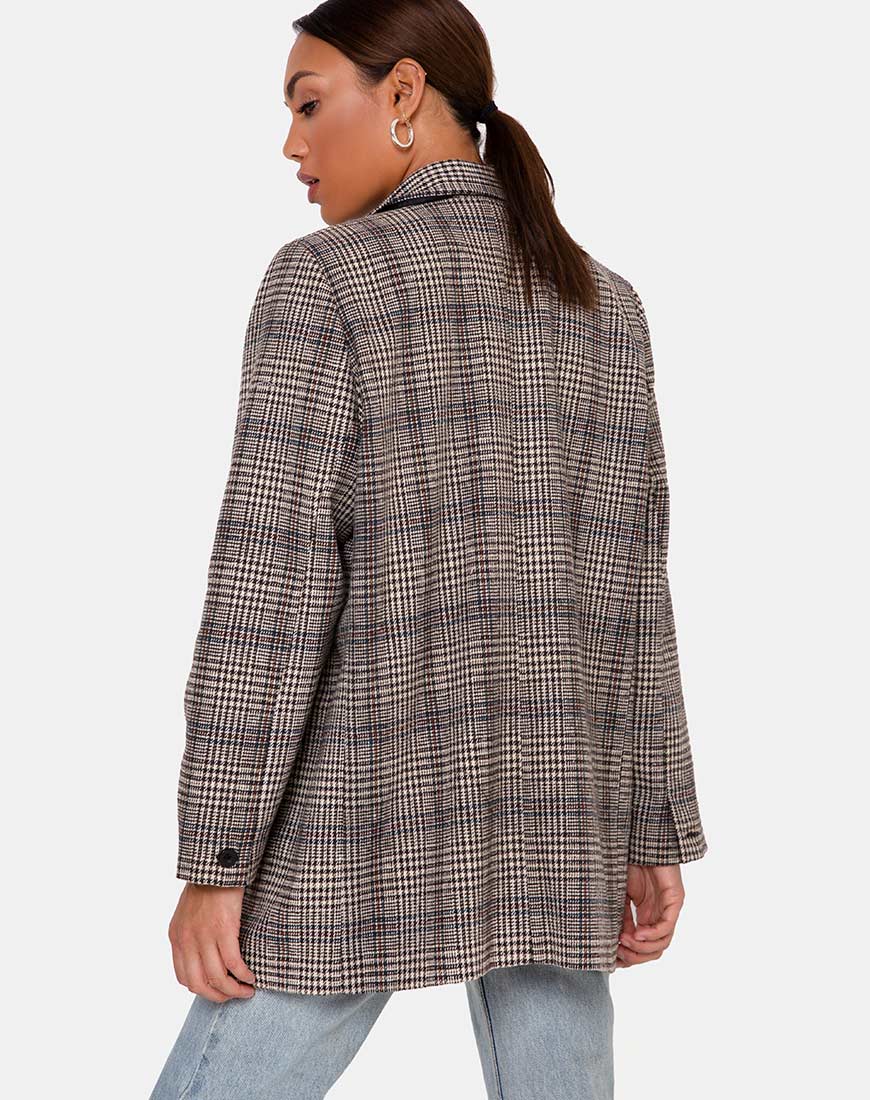 Image de Saken Blazer à carreaux gris