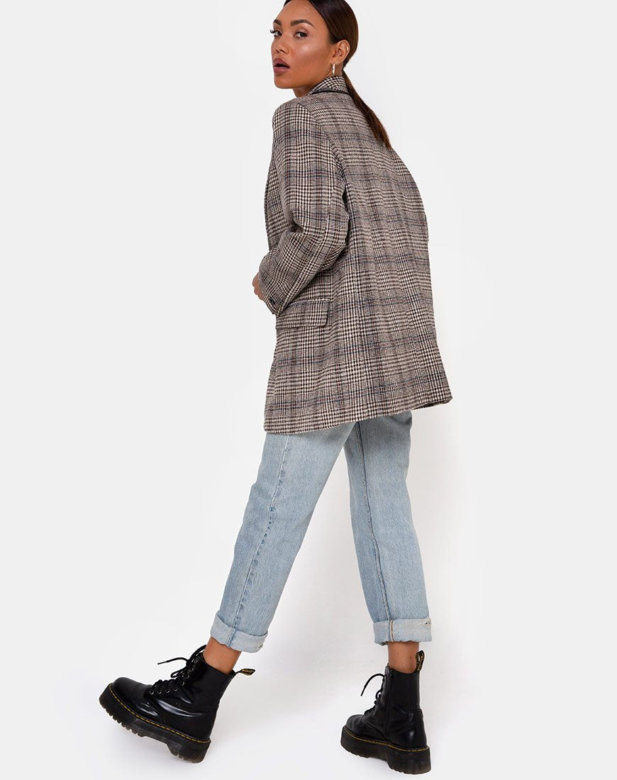Image de Saken Blazer à carreaux gris