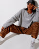 Image du pantalon Sakila à carreaux bruns