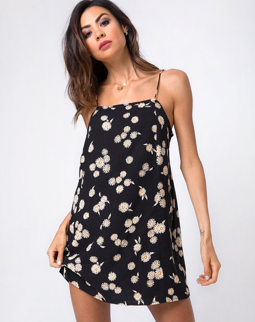 Image de Salista Slip Dress in Grunge Daisy Floral