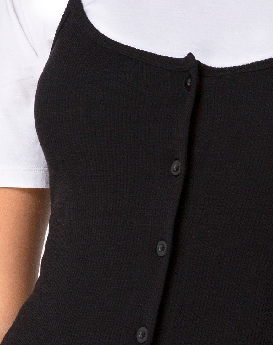Image de Salli Bodycon Dress in Black Rib