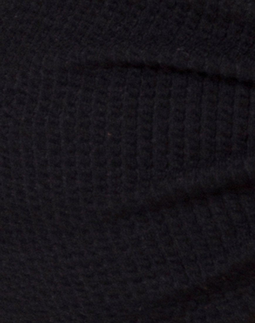 Image de Samara Bikini Top in Crinkle Rib Black