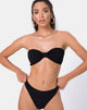 Image de Samara Bikini Top in Crinkle Rib Black