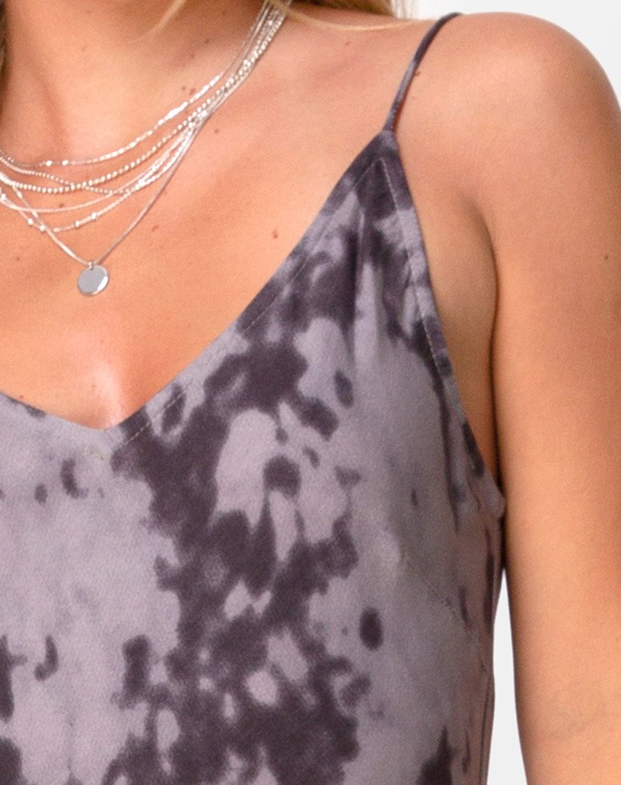 Image de Samia Midi Dress in Grey Bleached Tie Dye