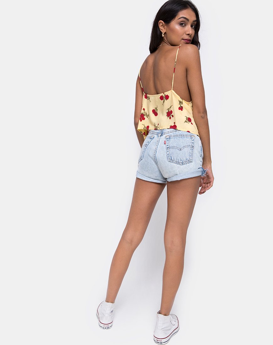Image de Sanami Cami Top in Falling Rose Yellow