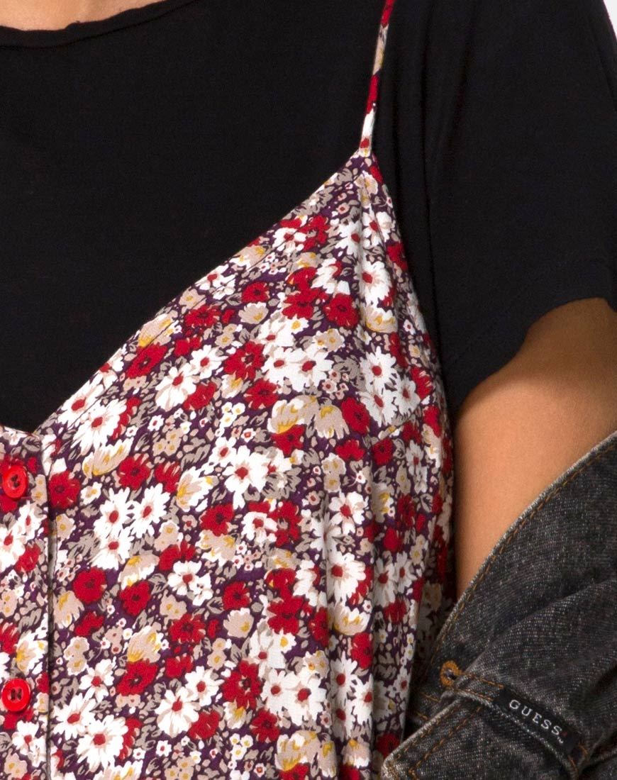 Image de Sanna Slip Dress in Floral Charm Red