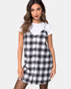 Image de Sanna Robe à carreaux noir et blanc