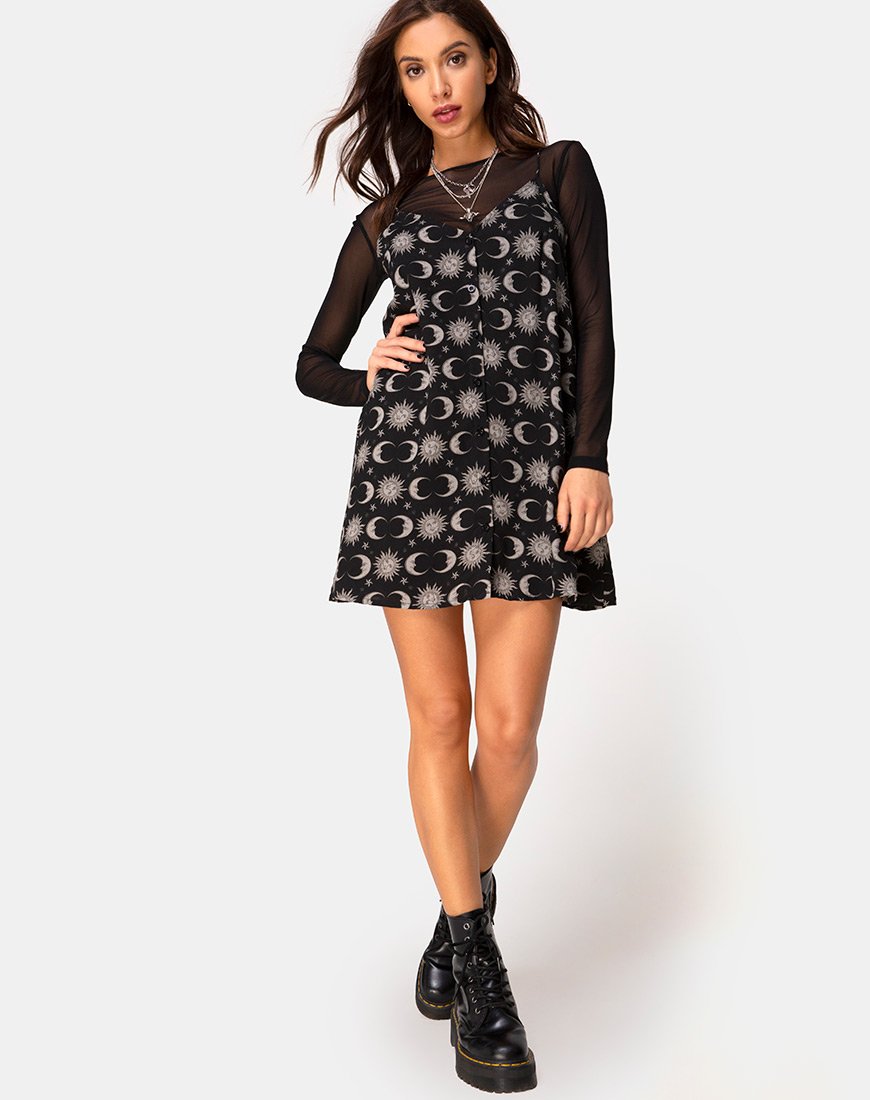 Image de Sanna Slip Dress in Moonlight Black