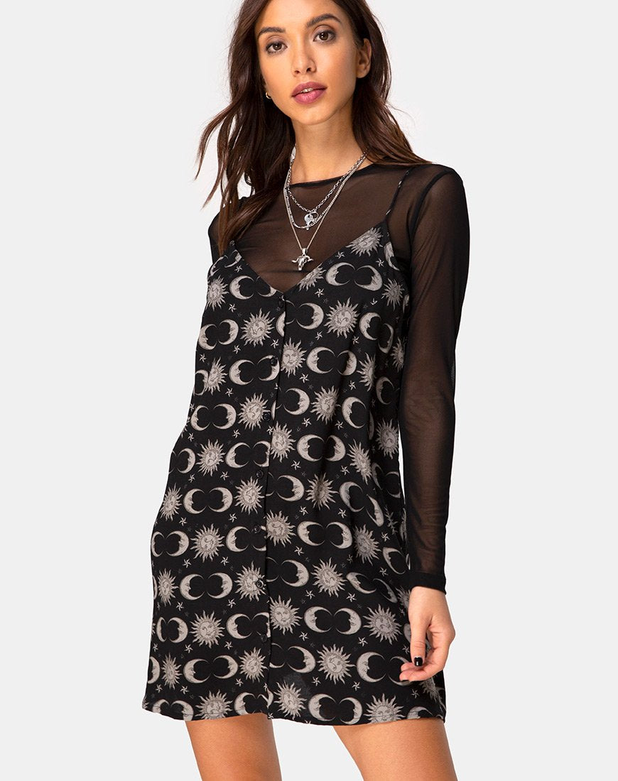 Image de Sanna Slip Dress in Moonlight Black