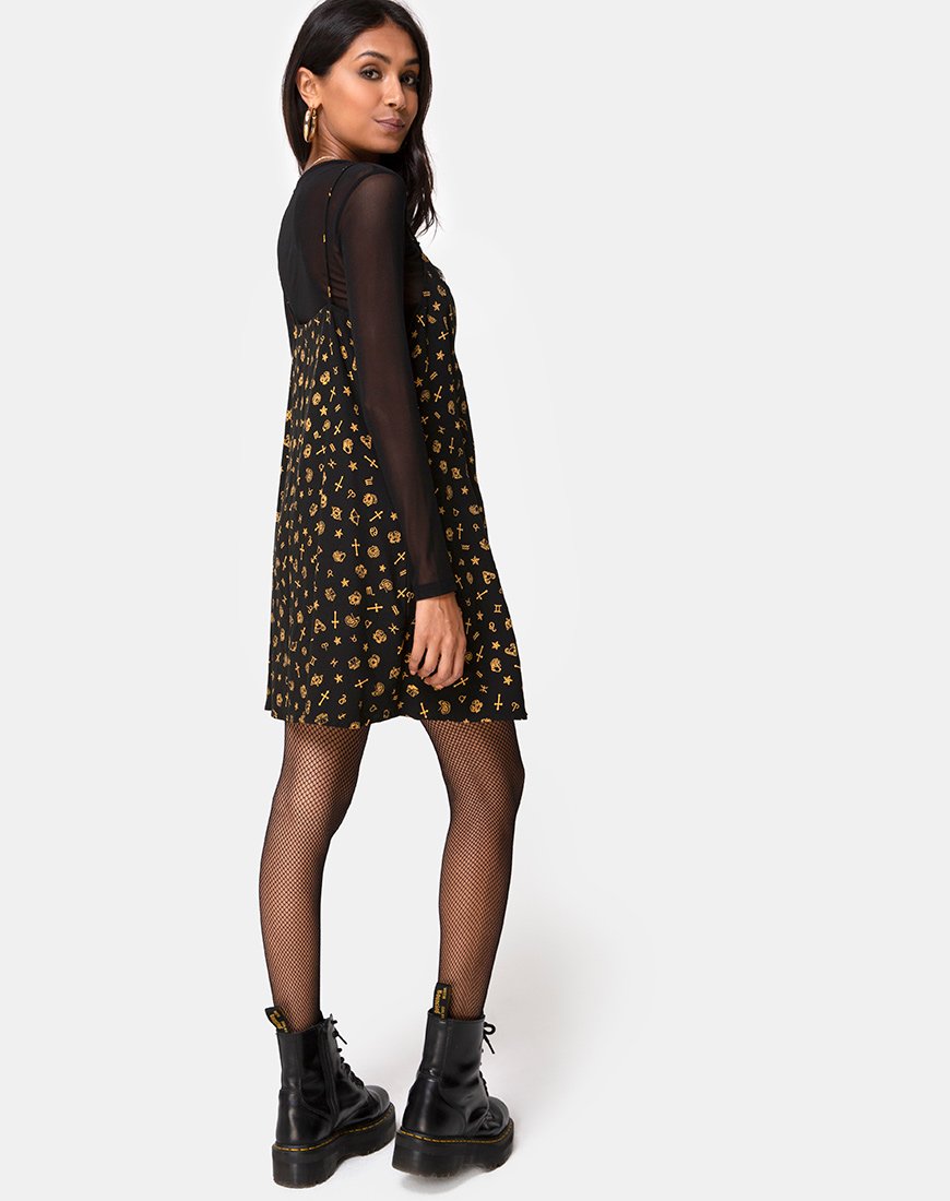 Image de Sanna Slip Dress in Mini Astro Black