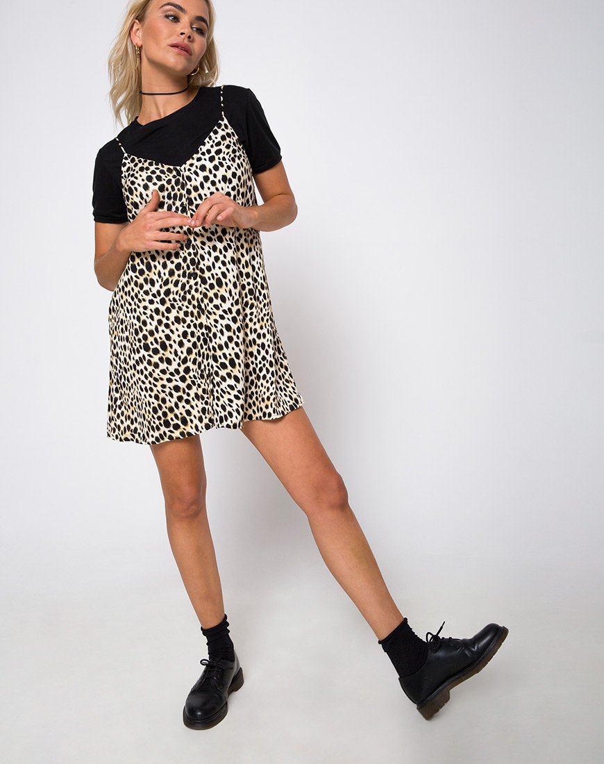 Image de Sanna Slip Dress in Cheetah