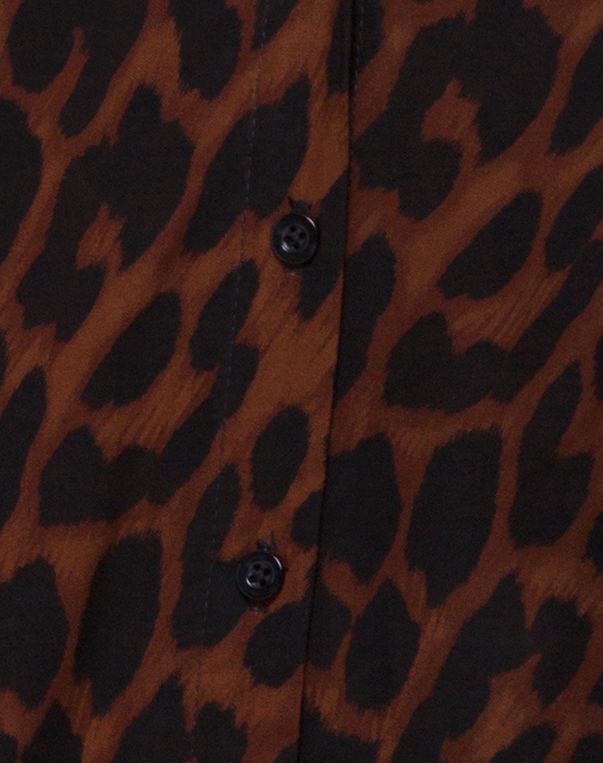 Image de Sanna Slip Dress in Oversize Jaguar Brown
