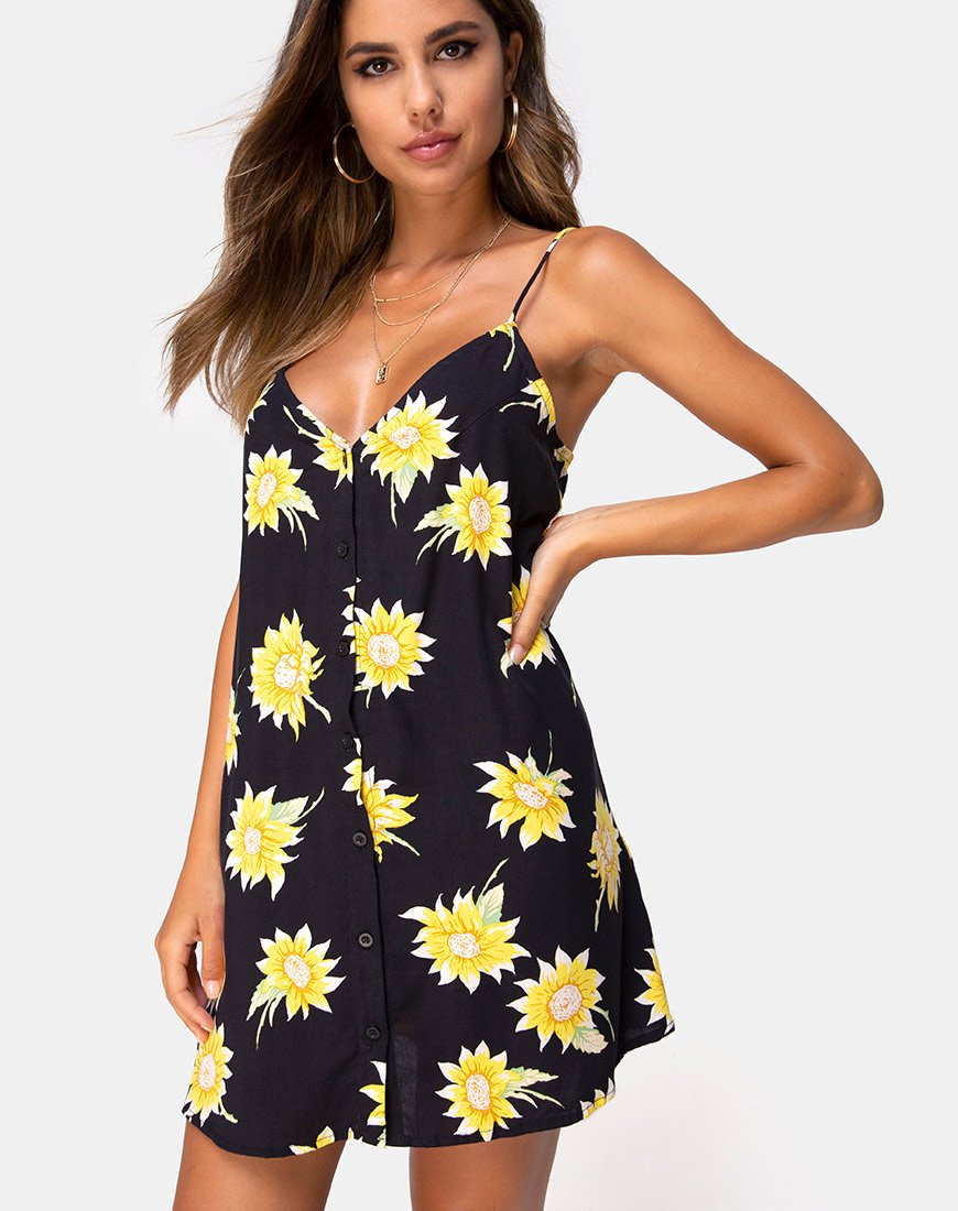 Image de Sanna Slip Dress in Sunny Days Noir