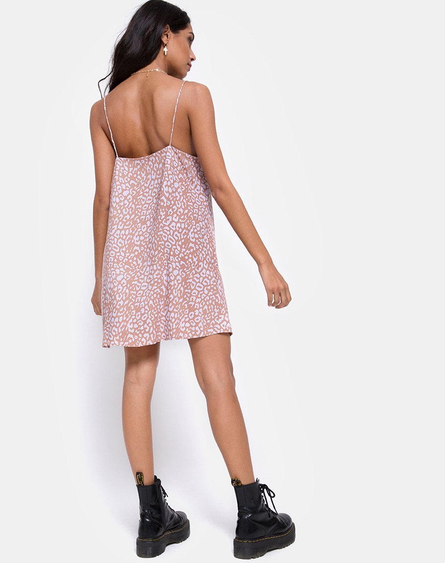Image de Sanna Slip Dress in Leopard Spot