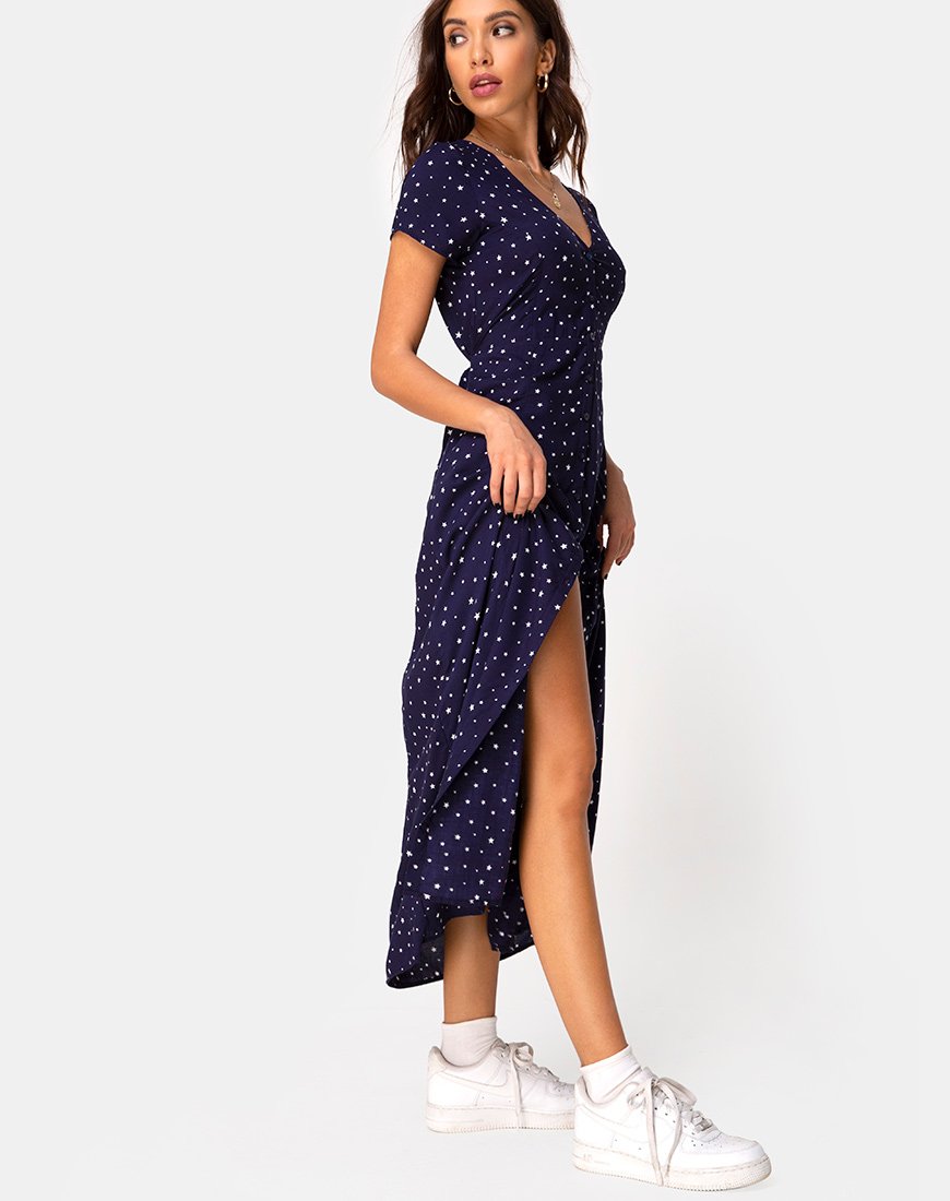 Image de Sanrin Midi Dress in Starstruck Navy