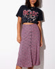 Image de Sanya Midi Skirt in Floral Fun Pink