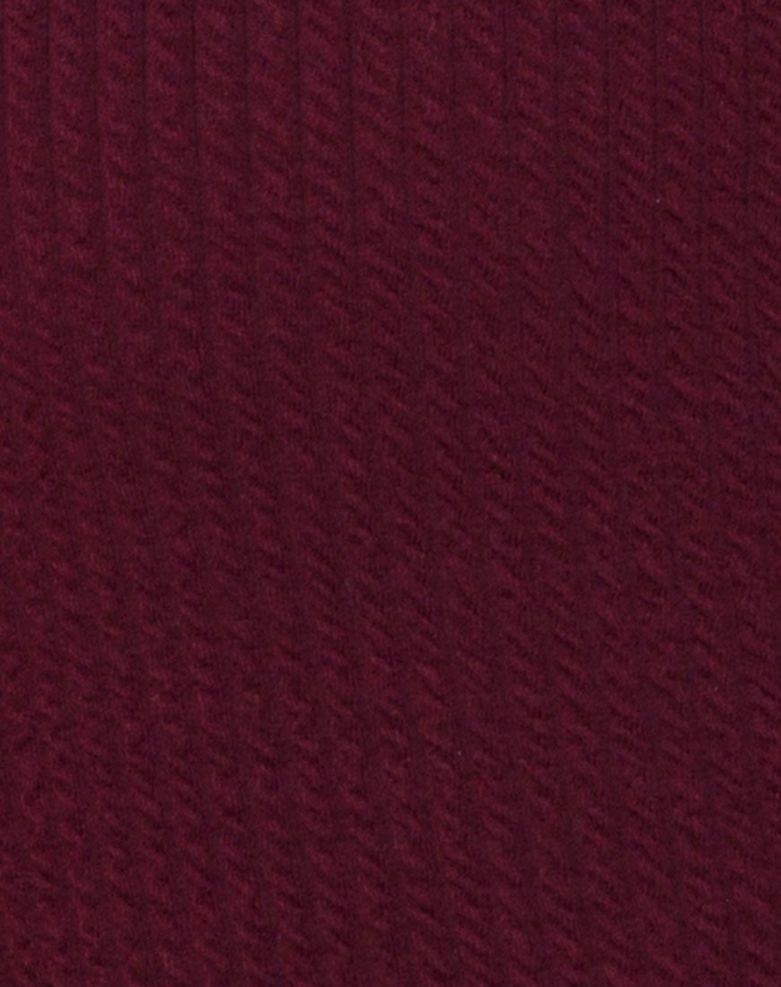 Image de Sarela Bodice in Rib Burgundy
