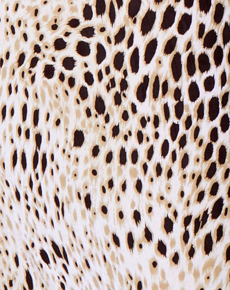 Image of Sash Maxi Skirt in Sand Leopard