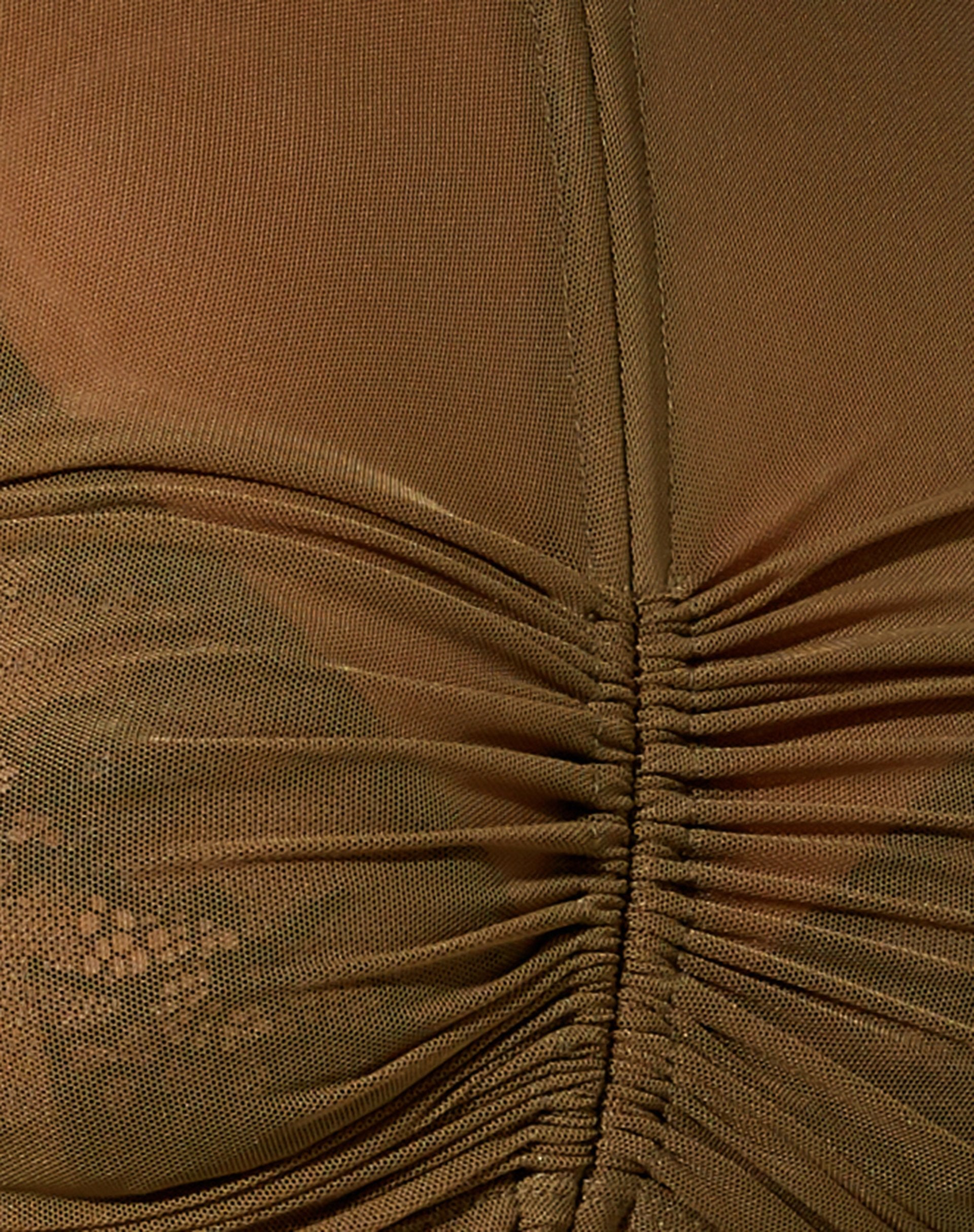 Image de Sauja Crop Top in Mesh Khaki Green
