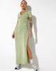 image de Savita Maxi Dress in Crepe Seafoam Green