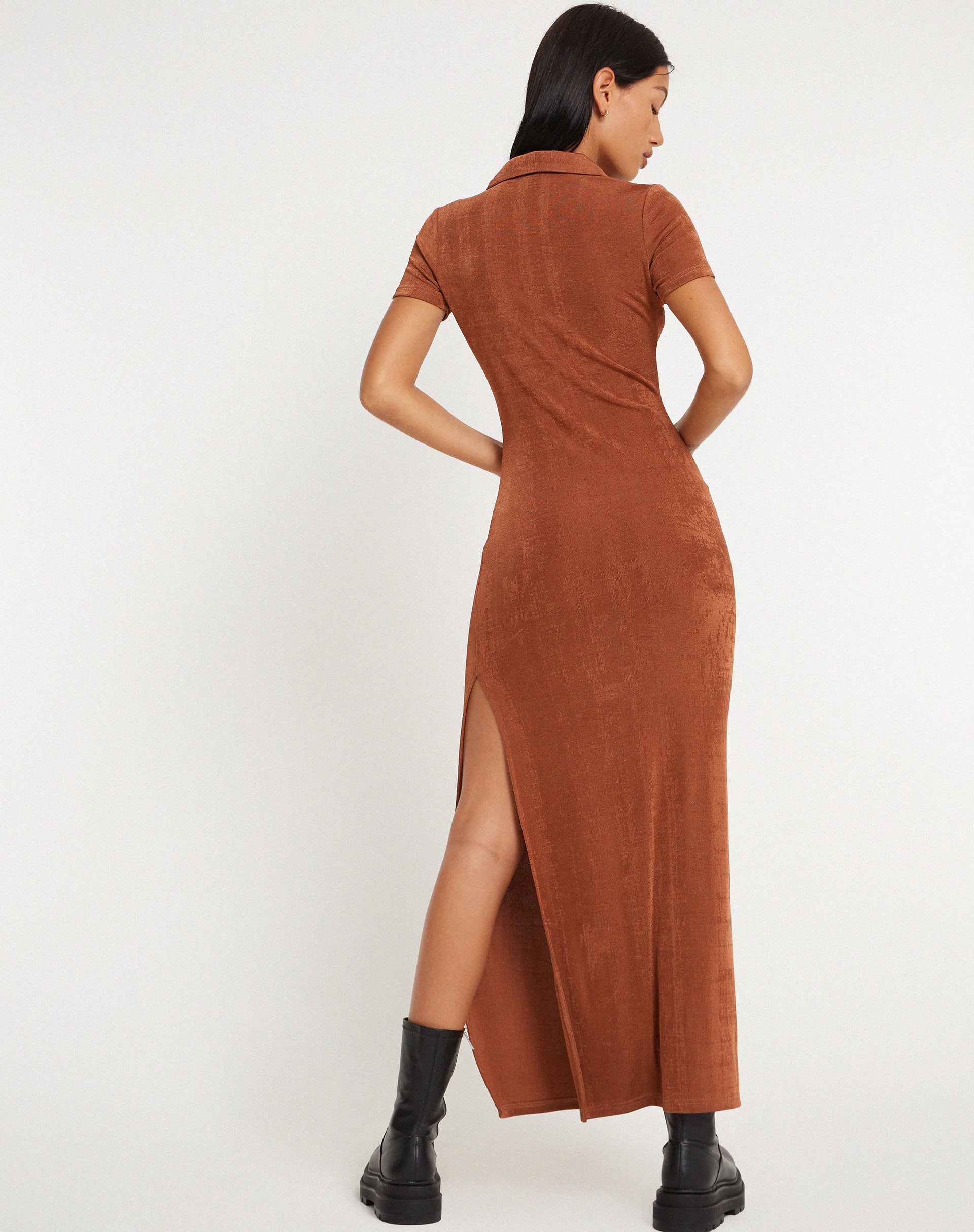 Image de Robe longue Savita en bronze