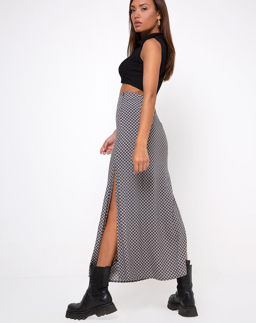 Jupe Sayan en Check It Out Noir