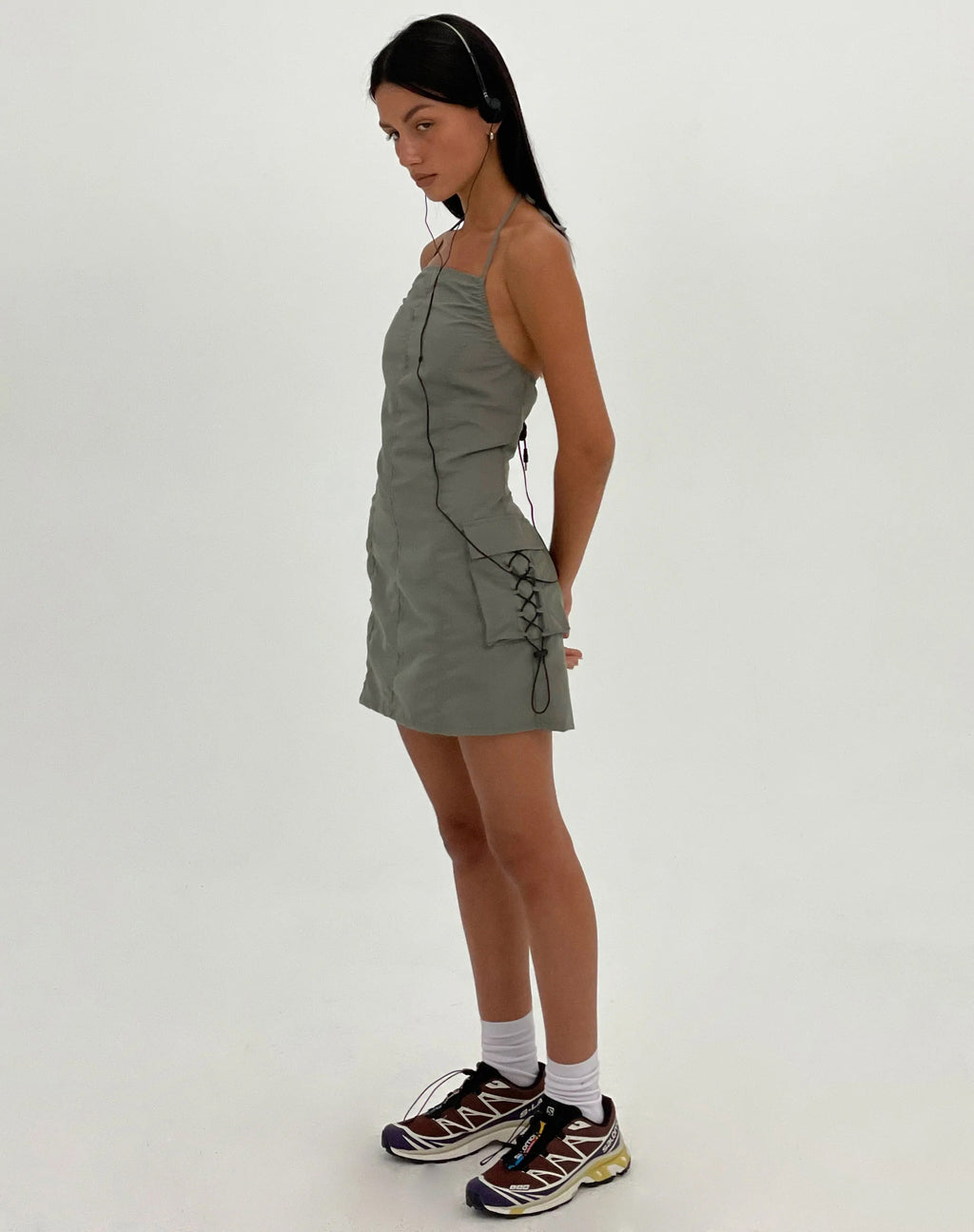 Mini robe MOTEL X JACQUIE Schmidt en gris