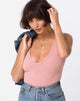 Image de Segina Bodice in Knit Crinkle Rib Pink