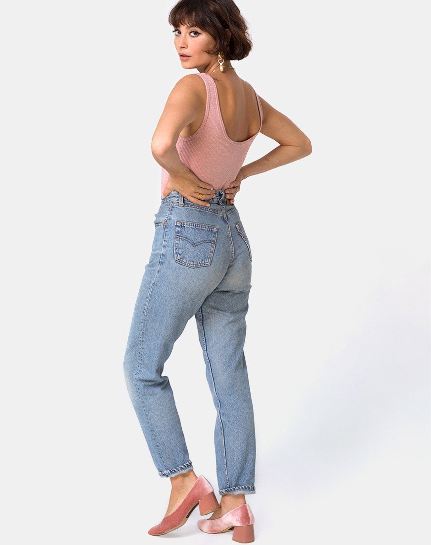 Image de Segina Bodice in Knit Crinkle Rib Pink