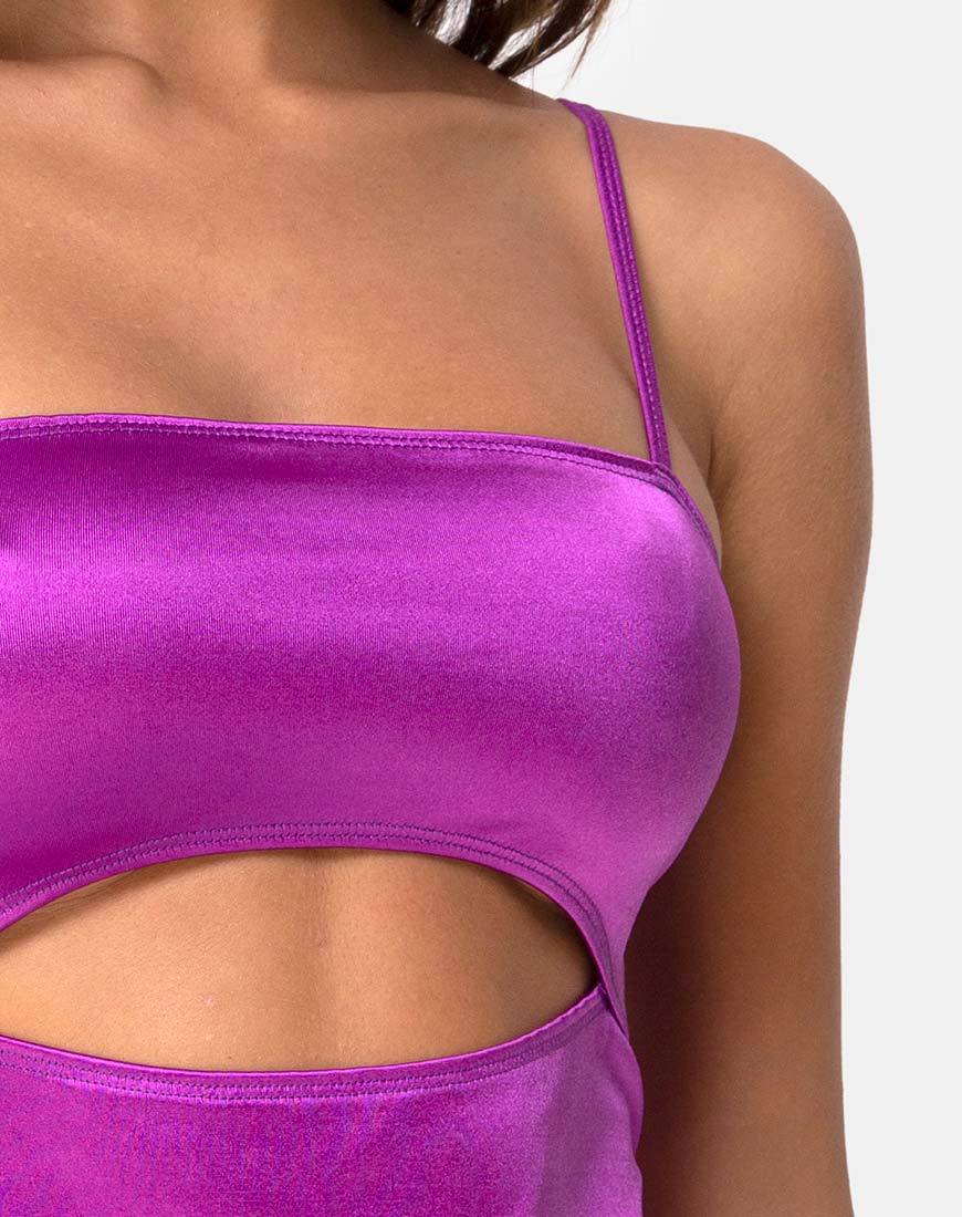 Image de la robe Sekka en satin violet