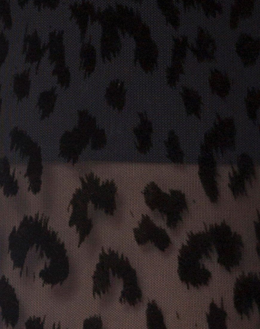 Image de la robe Saleh en filet noir animal