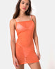 Image de Seleh Robe en filet de cristal Orange
