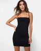 Image de Seldas Bodycon Dress in Black Clasp Gold
