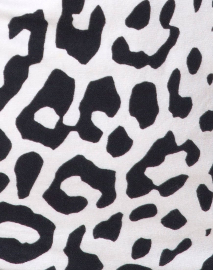 Image de Selest Bodycon Dress in Mono Animal Grey and White