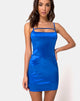 Image de la robe Selest en satin Saphir